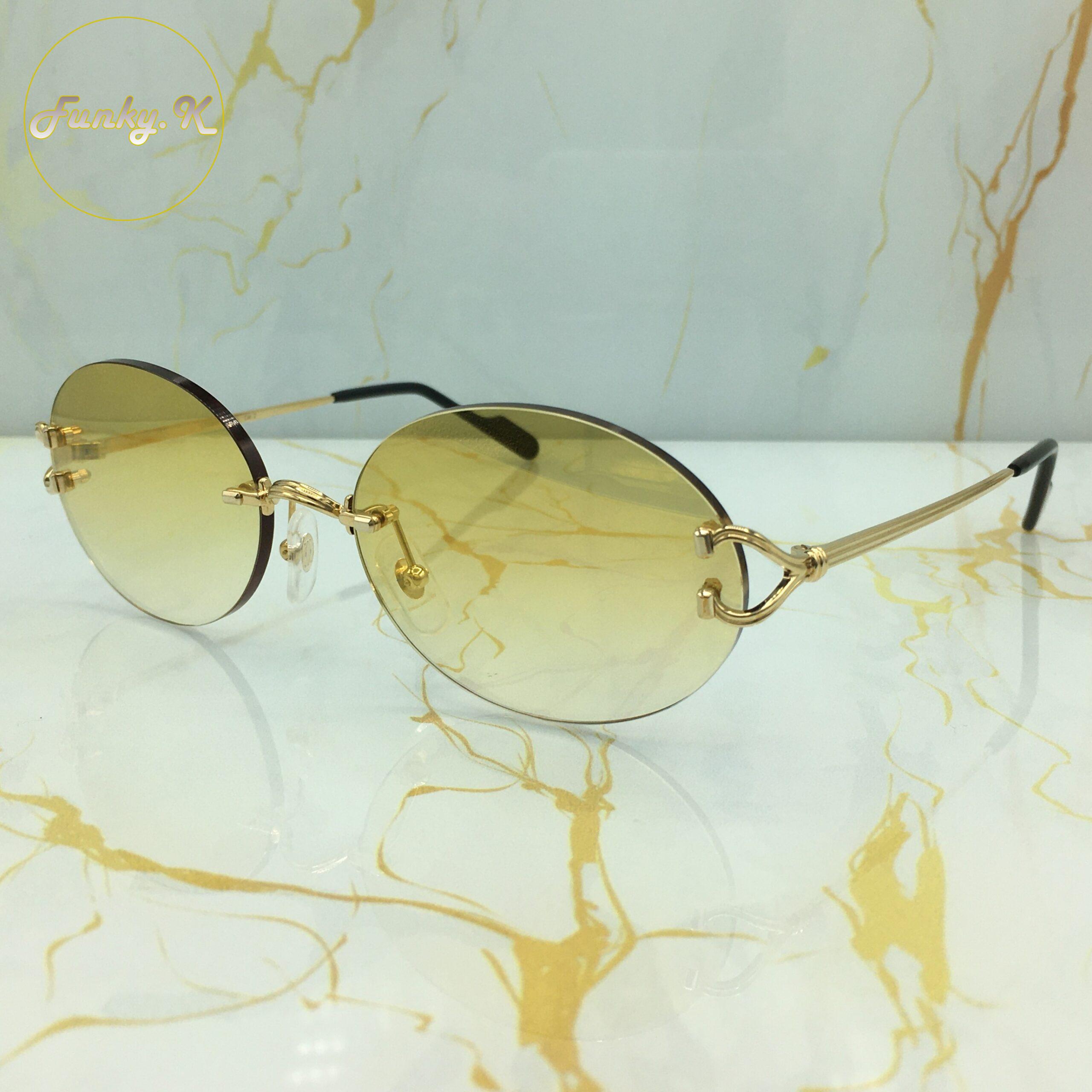 Cartier Rimless Gold C Décor Godrons (2025) – Image 3